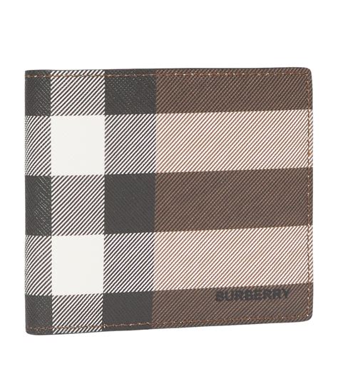 burberry check e-canvas international bifold wallet|Check Bifold Wallet in Charcoal .